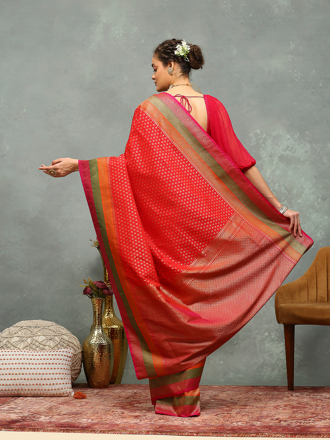 Wovn Border Art Silk Saree