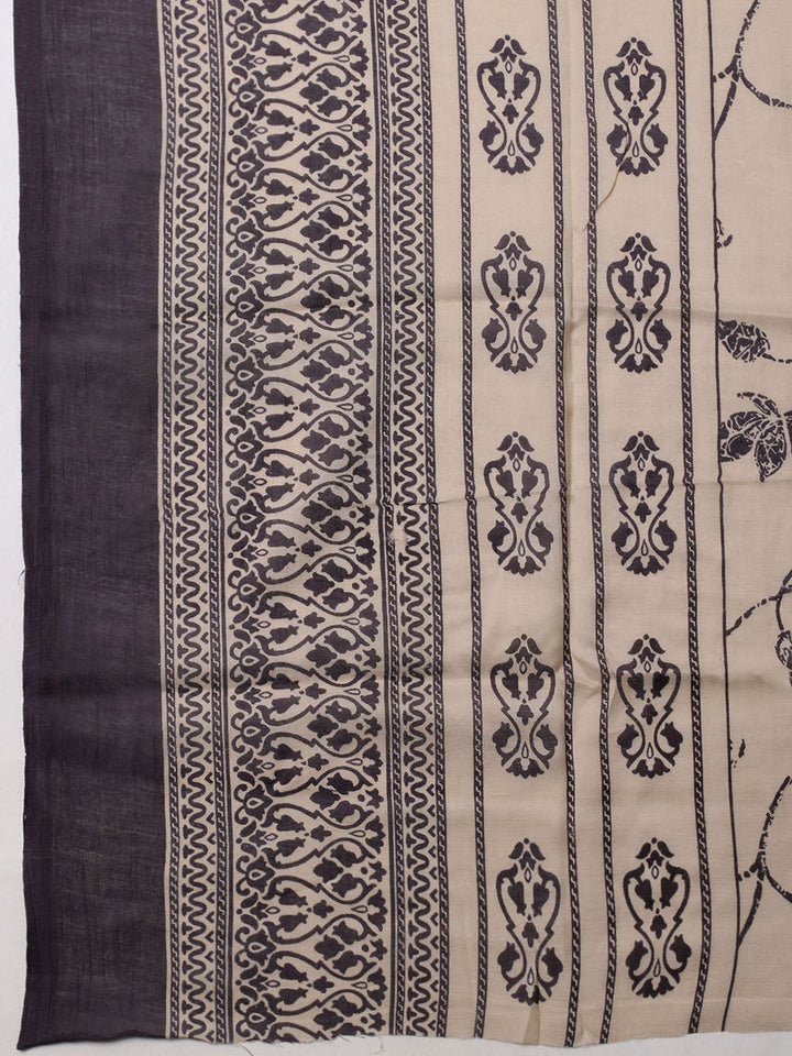 Printed Cotton Blend Unstitched Suit With Dupatta