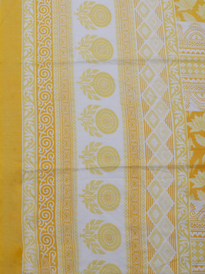 Printed Cotton Blend Unstitched Suit With Dupatta