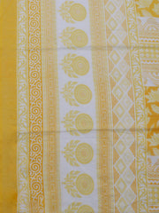 Printed Cotton Blend Unstitched Suit With Dupatta