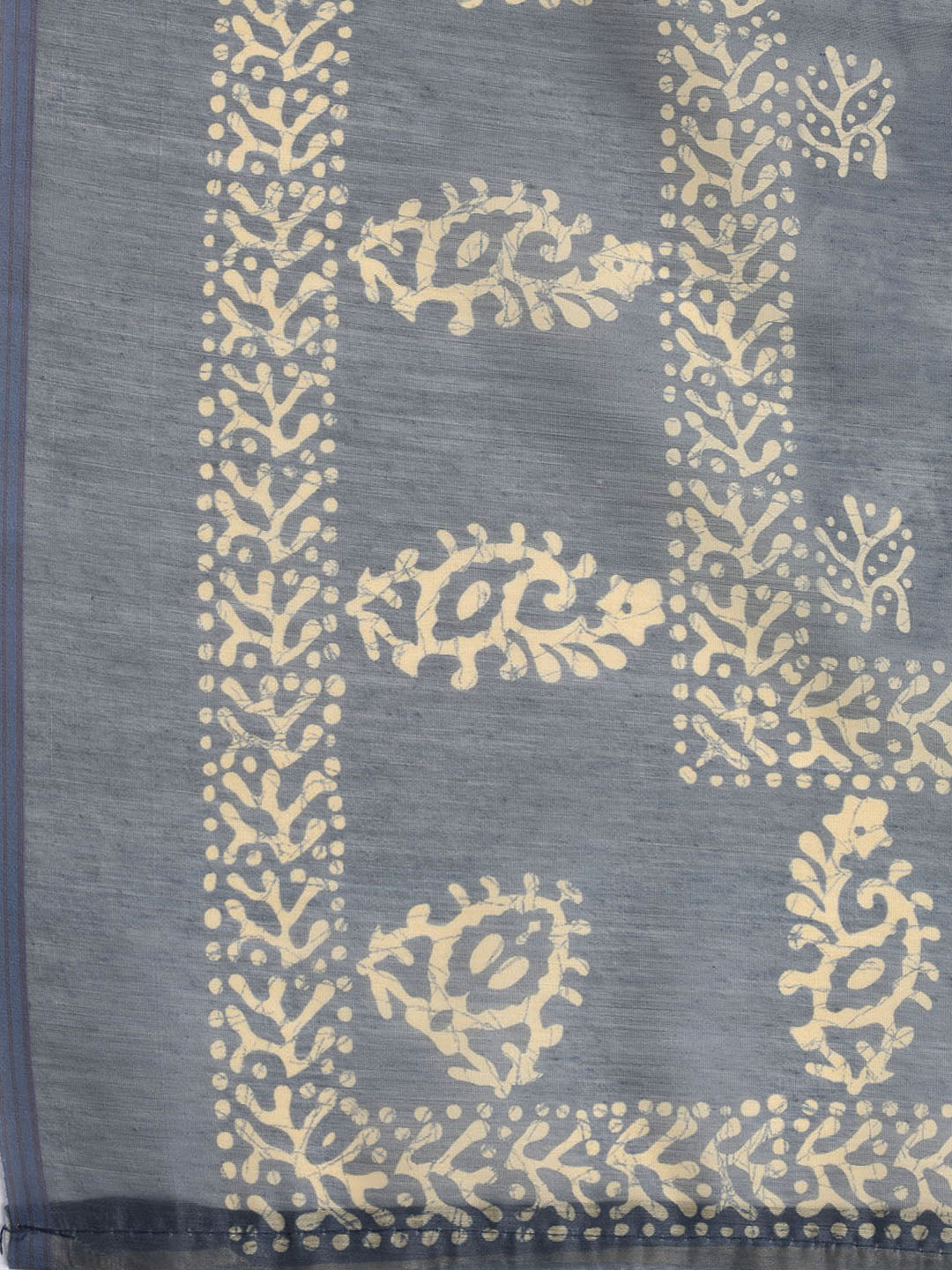 Embroidered Chanderi Unstitched Suit With Dupatta