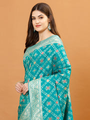 Zari Border Banarasi Woven Saree