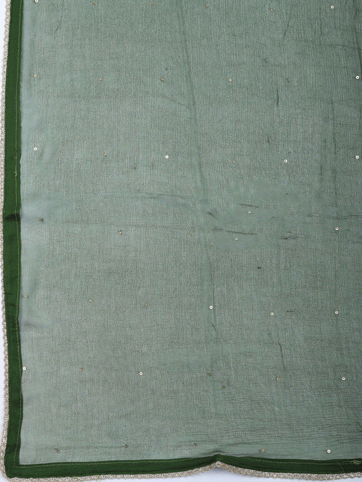 Woven Design Chanderi Unstitched Suit With Pant &amp; Dupatta