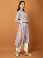 Printed Cotton Blend Kurta