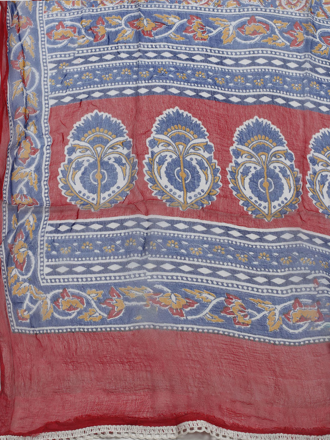 Embroidered Cotton Blend Unstitched Suit With Dupatta