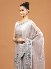 Stone Work Organza Saree