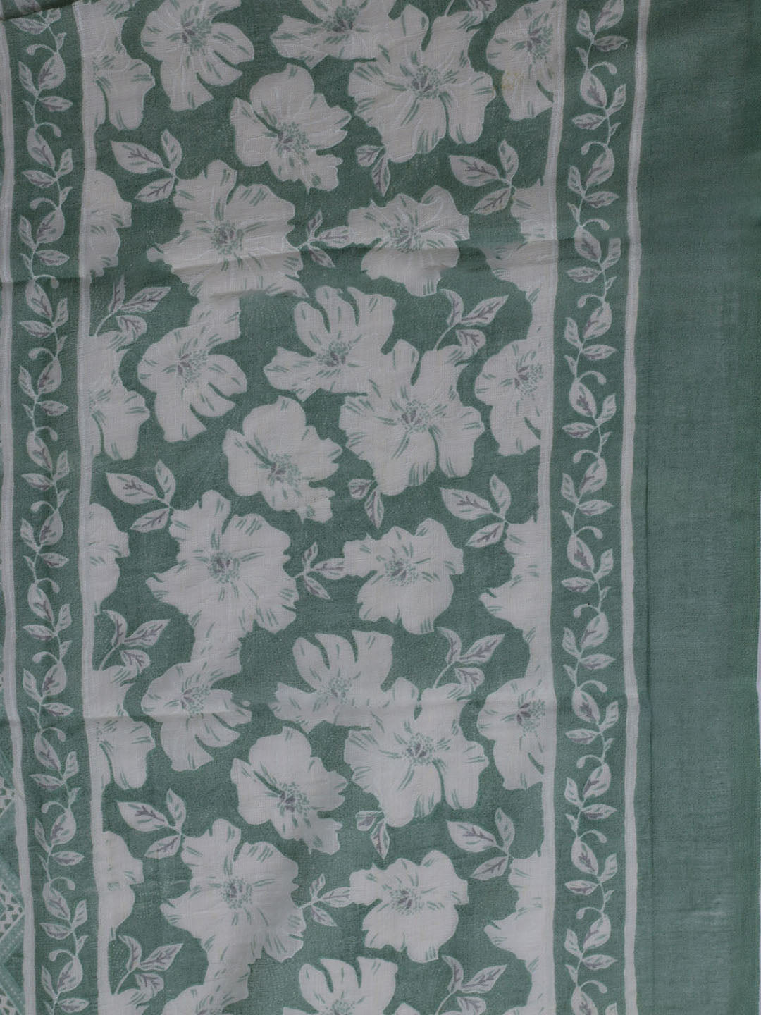Printed Cotton Blend Unstitched Suit With Dupatta