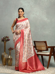 Digital Printed Art Silk Saree