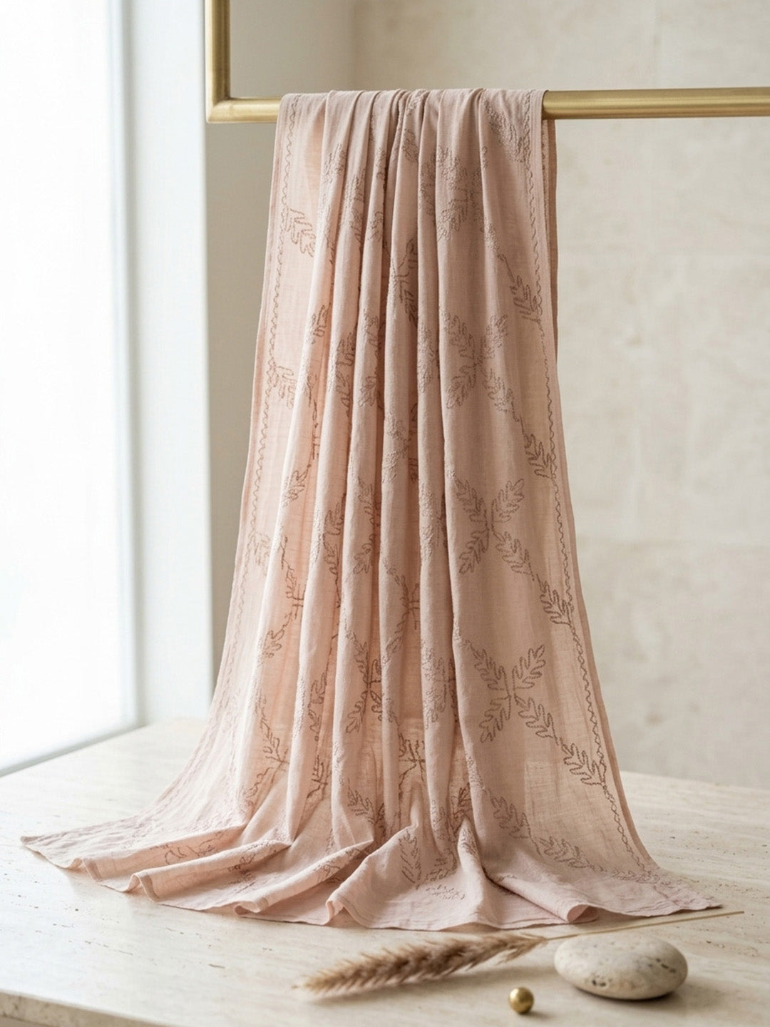 Printed Cotton Blend Unstitched Suit With Pant &amp; Dupatta