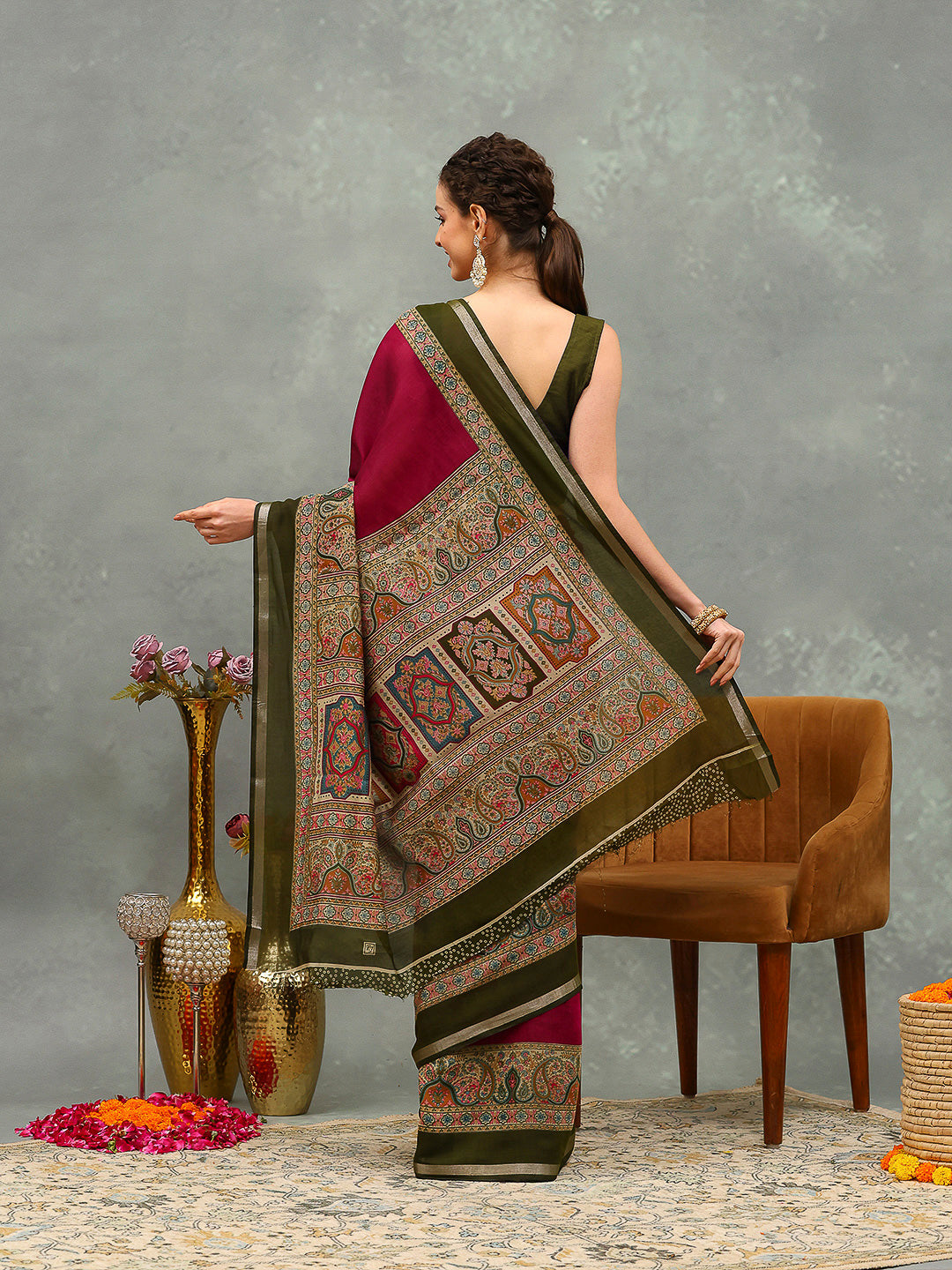 Printed Art Silk Saree