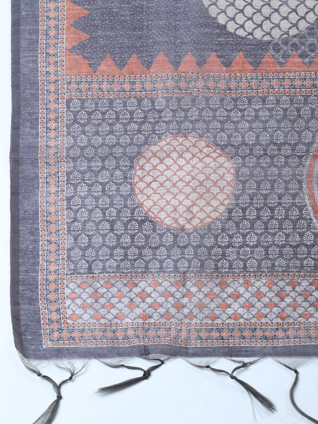 Embroidered Chanderi Unstitched Suit With Pant &amp; Dupatta