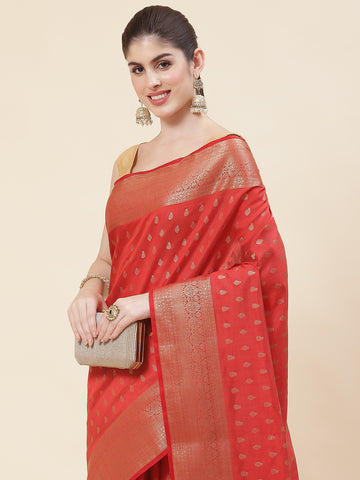 Zari Booti Handloom Woven Saree