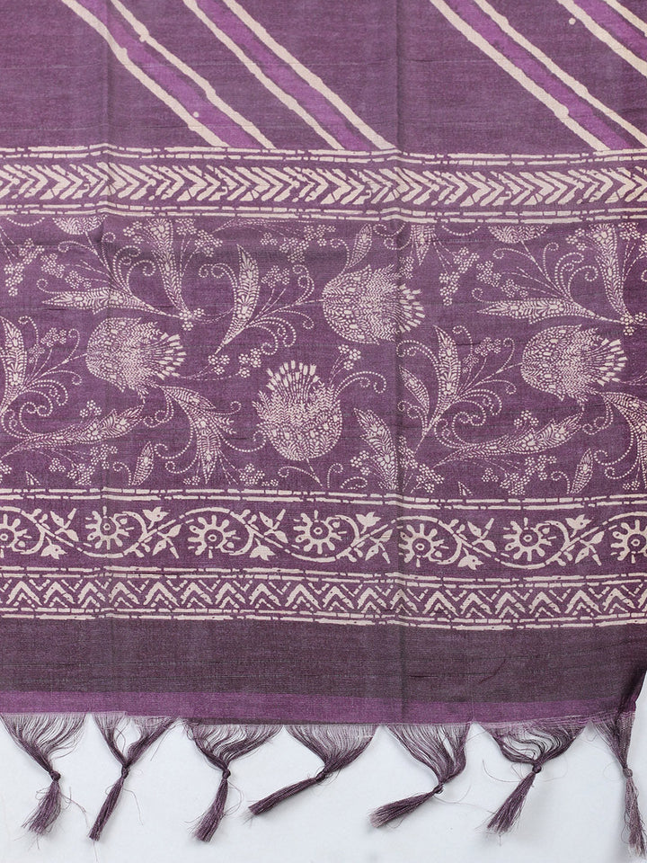 Embroidered Cotton Blend Unstitched Suit With Pant &amp; Dupatta