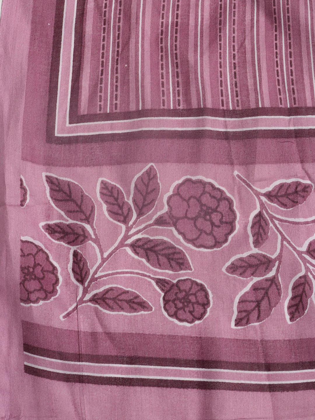 Printed Cotton Blend Unstitched Suit With Dupatta
