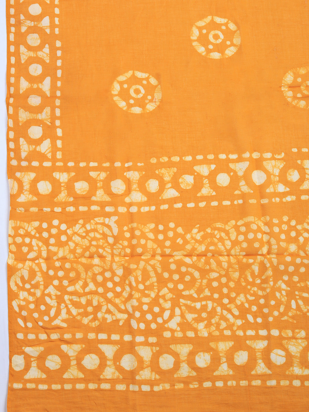 Printed Cotton Blend Unstitched Suit With Pant &amp; Dupatta
