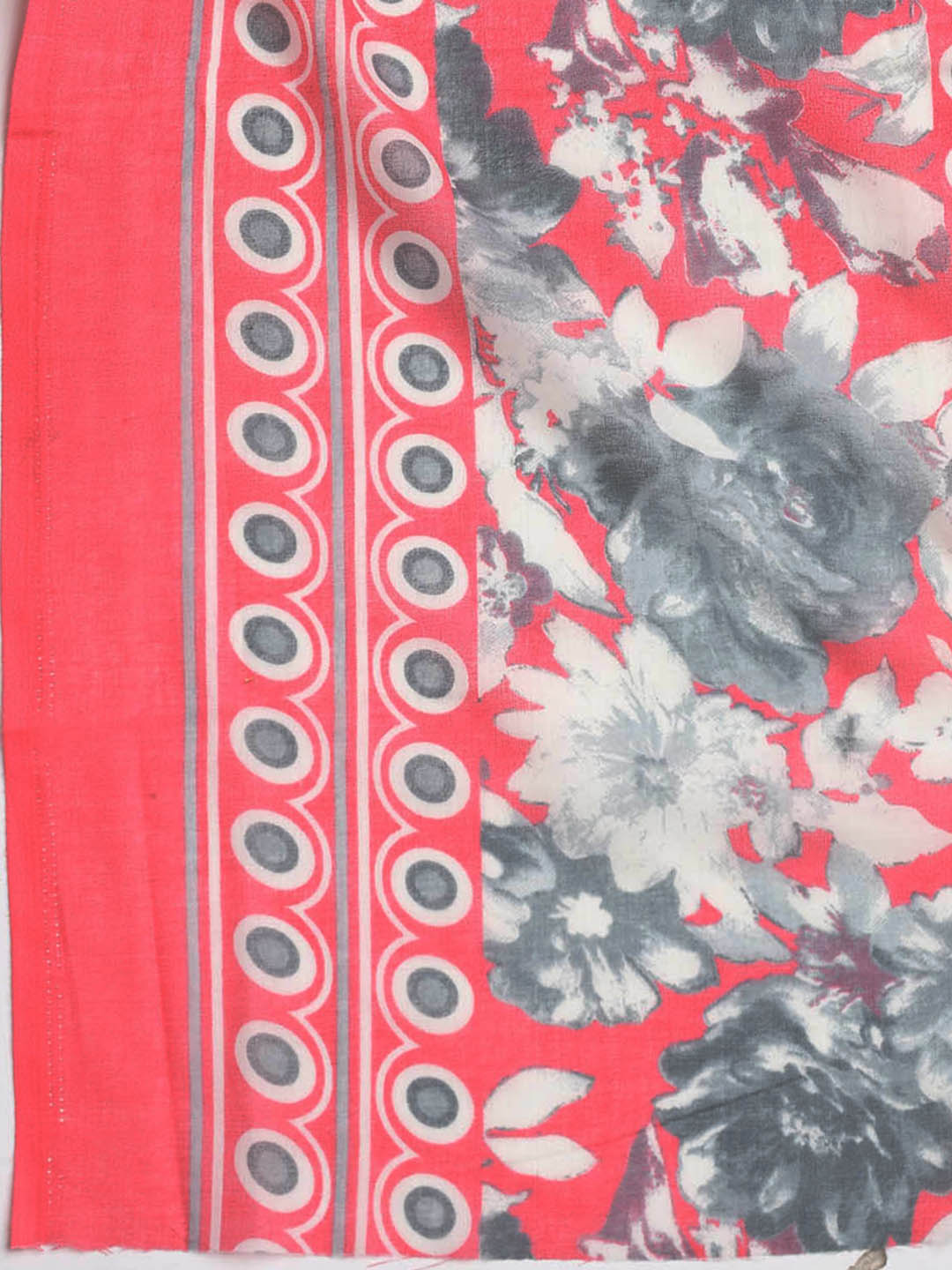 Printed Cotton Blend Unstitched Suit With Dupatta