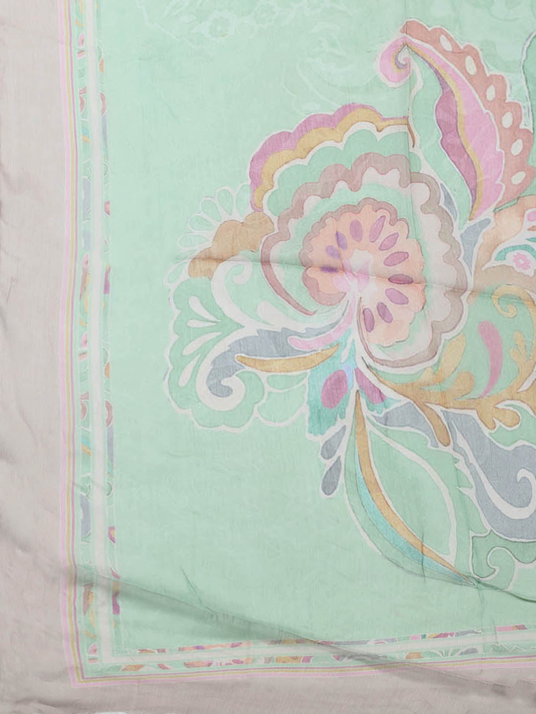 Embroidered Cotton Blend Unstitched Suit With Pant &amp; Dupatta