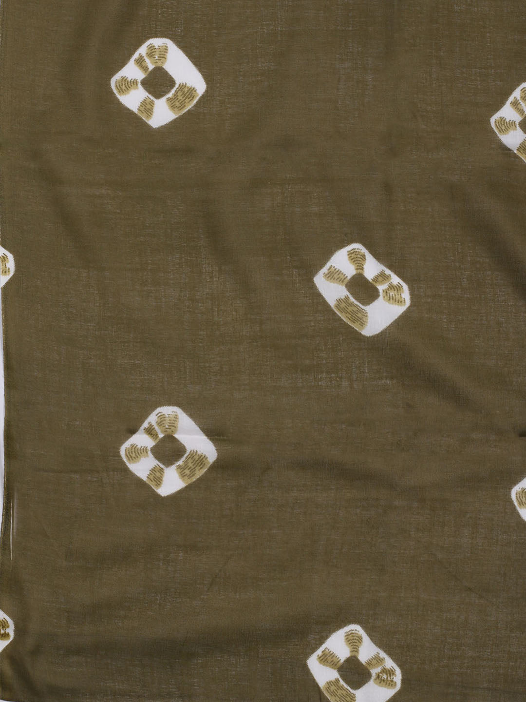 Printed Cotton Blend Unstitched Suit With Dupatta