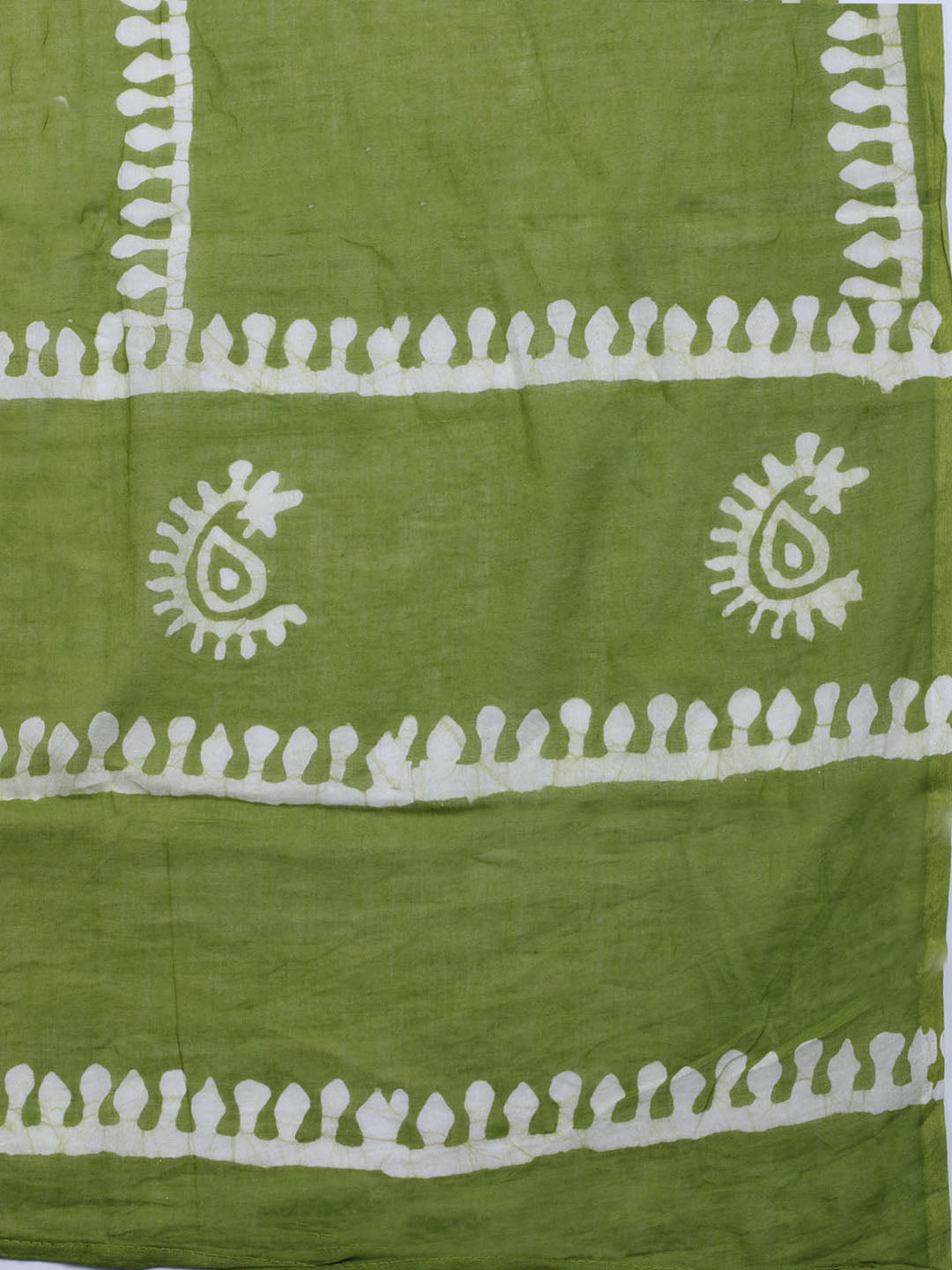 Printed Cotton Blend Unstitched Kurta With Pant &amp; Dupatta