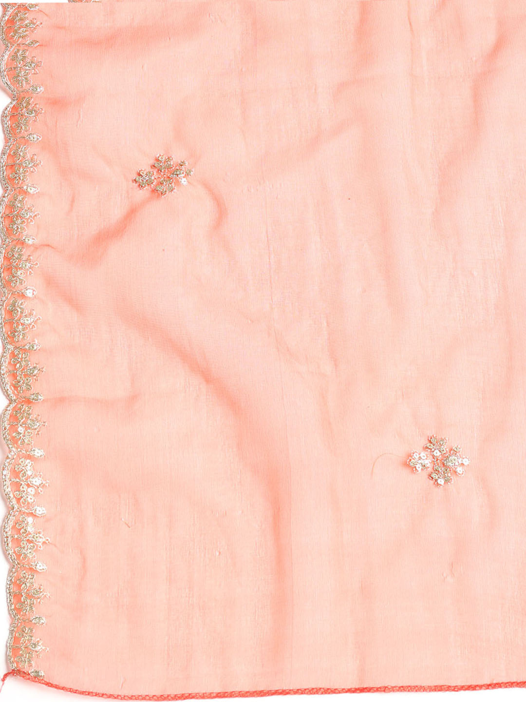 Embroidered Organza Unstitched Suit With Dupatta