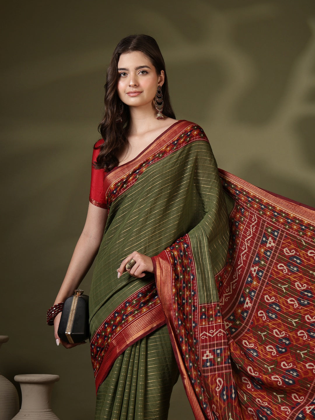 Digital Printed Art Silk Saree