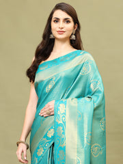 Zari Jaal Woven Art Silk Saree