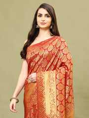 Zari Booti Woven Handloom Saree