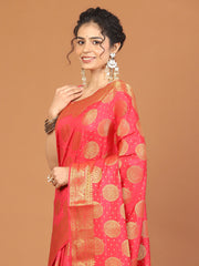 Zari Border Woven Art Silk Saree