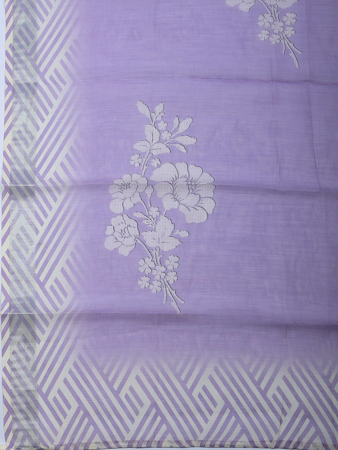 Embroidered Linen Blend Unstitched Suit With Pant &amp; Dupatta