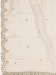 Embelished Organza Unstitched Suit With Dupatta