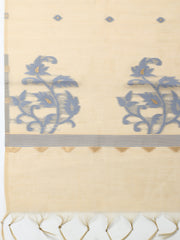Printed Chanderi Unstitched Suit With Pant & Dupatta