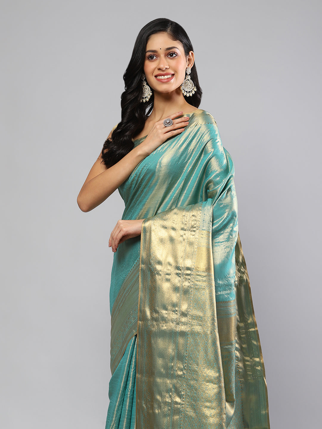 Woven Border Art Silk Saree