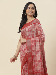 Printed Handloom Woven Saree