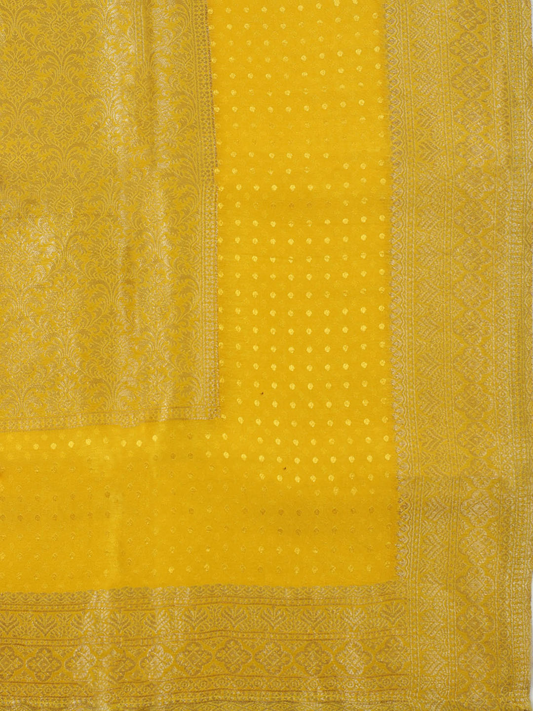 Embroidered Tissue Unstitched Suit With Pant &amp; Dupatta