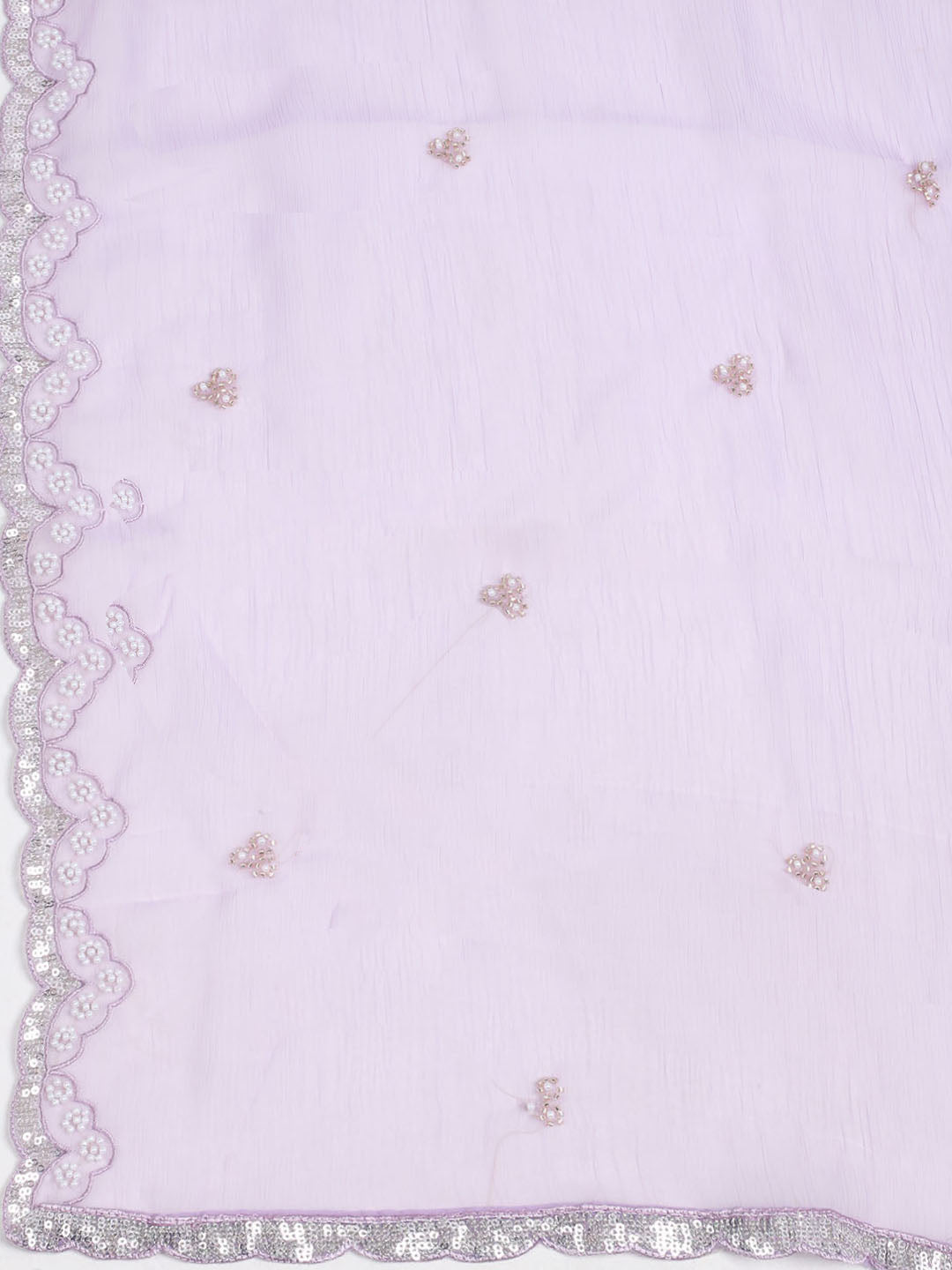 Embroidered Chiffon Unstitched Suit With Dupatta