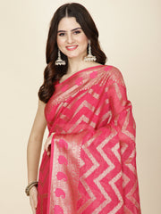 Zari Jaal Woven Cotton Saree