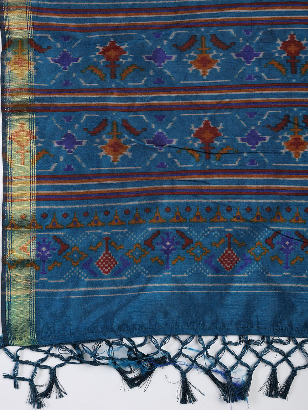 Art Silk Unstitched Suit Piece With Dupatta