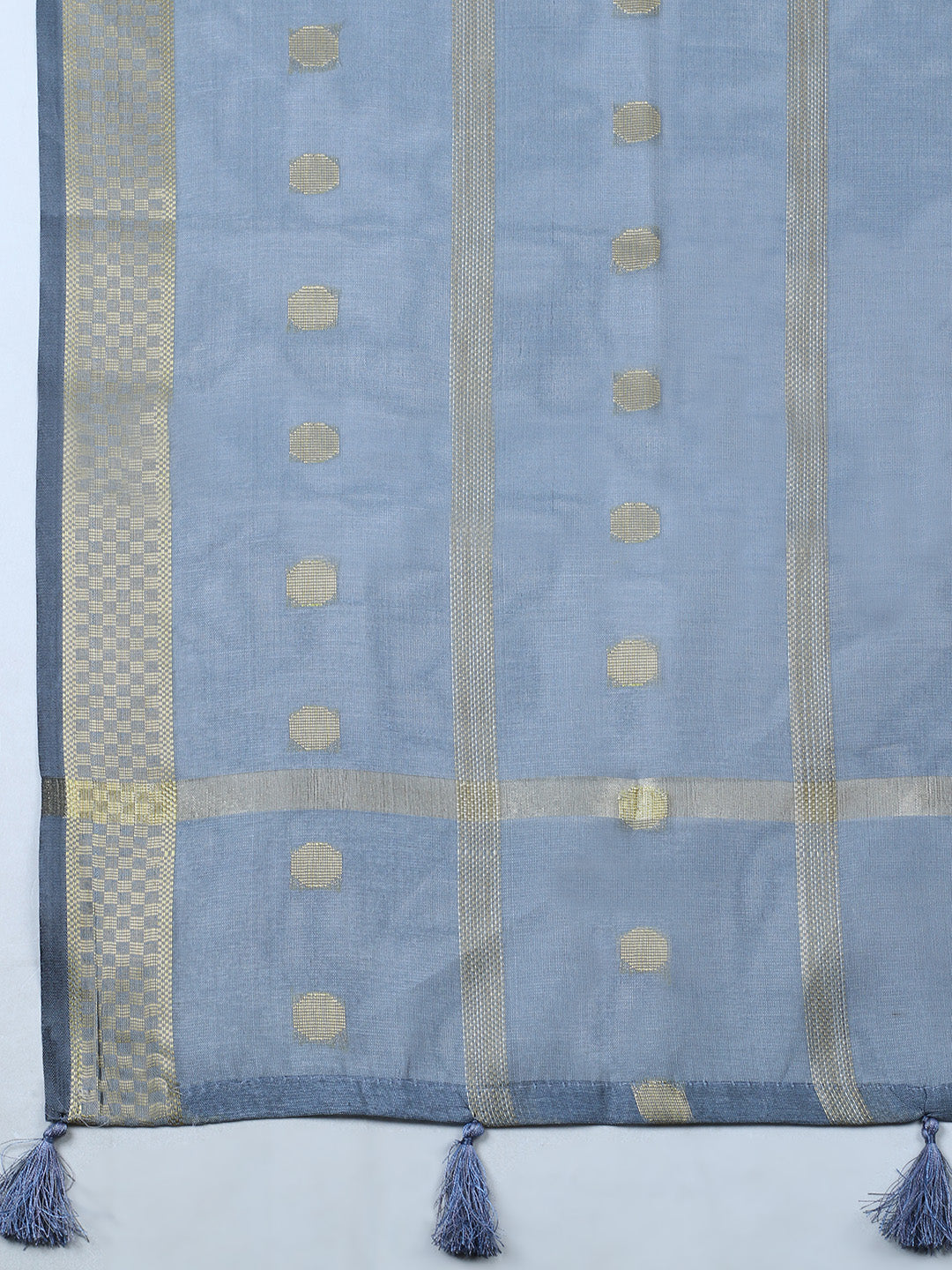 Banarasi Chanderi Unstitched Suit With Pant &amp; Dupatta