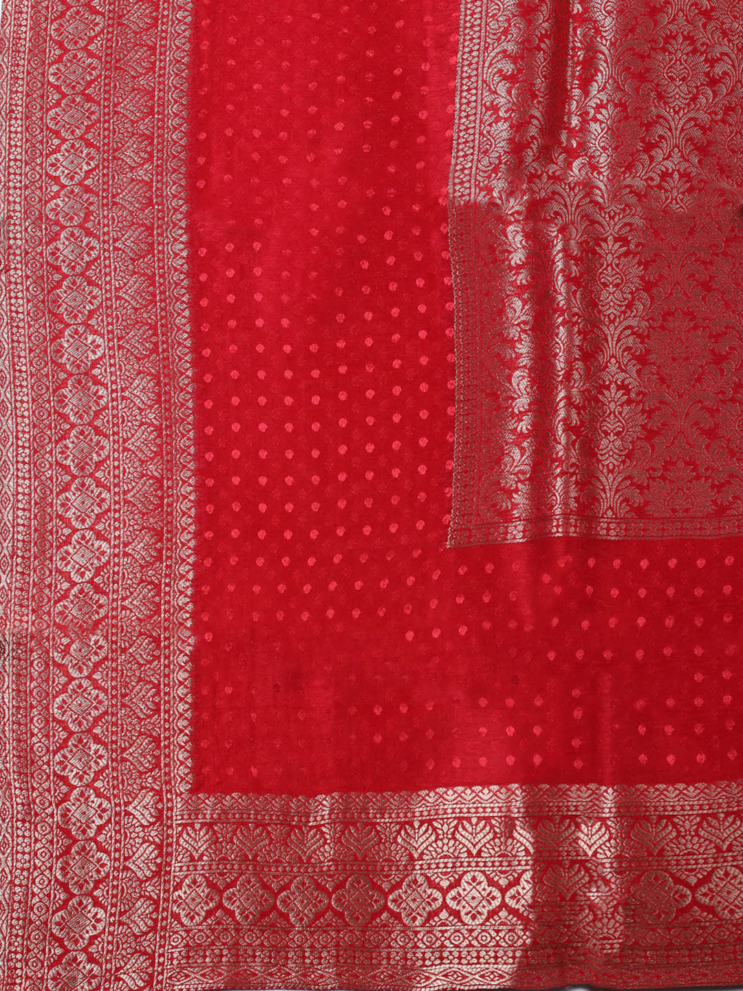 Embroidered Tissue Unstitched Suit With Pant &amp; Dupatta