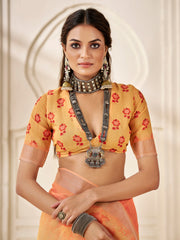 Digital Printed Cotton Saree