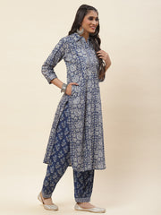 Printed Cotton Kurta Set