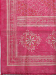 Embroidered Chanderi Unstitched Suit With Dupatta