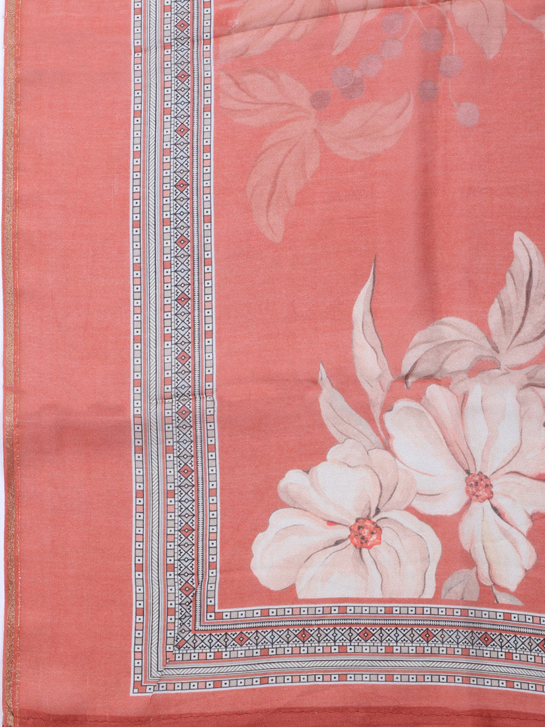 Printed Muslin Unstitched Suit With Dupatta