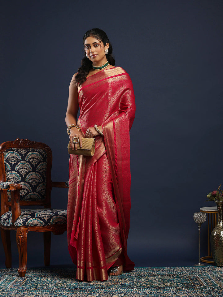 Plain Crepe Saree