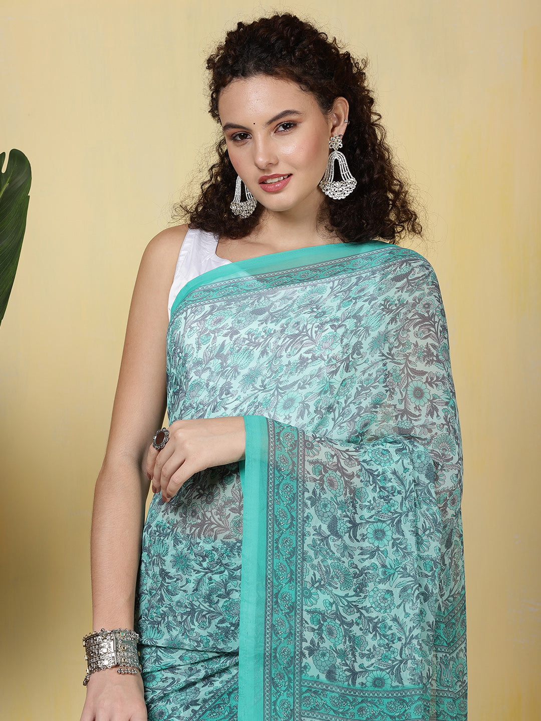 Digital Printed Georgette Saree