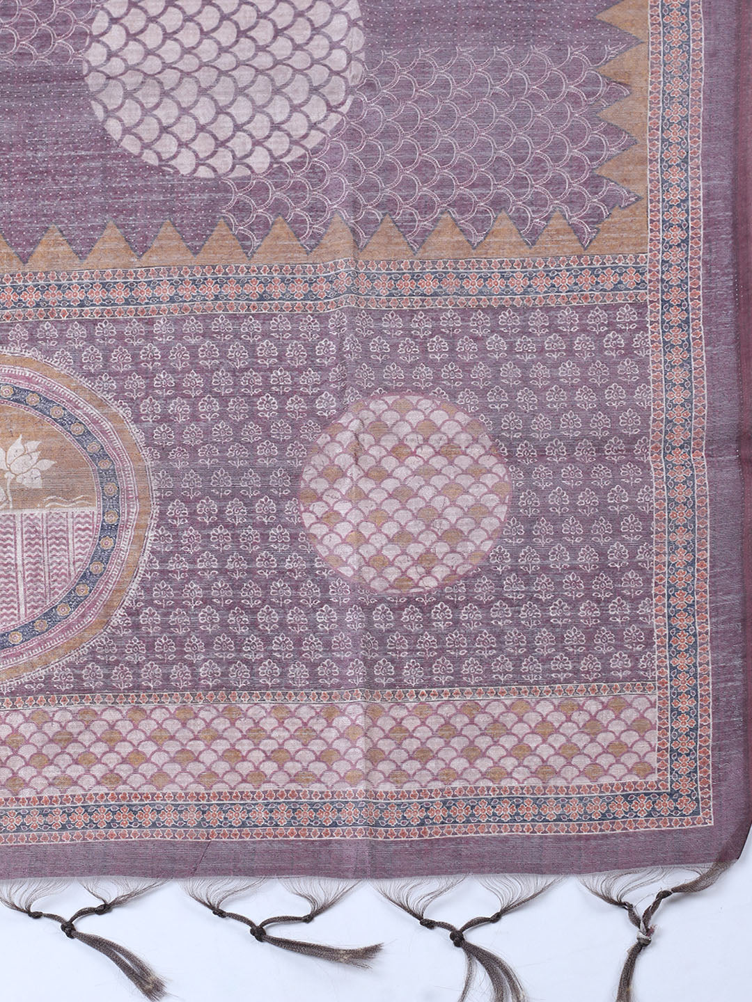Embroidered Chanderi Unstitched Suit With Pant &amp; Dupatta