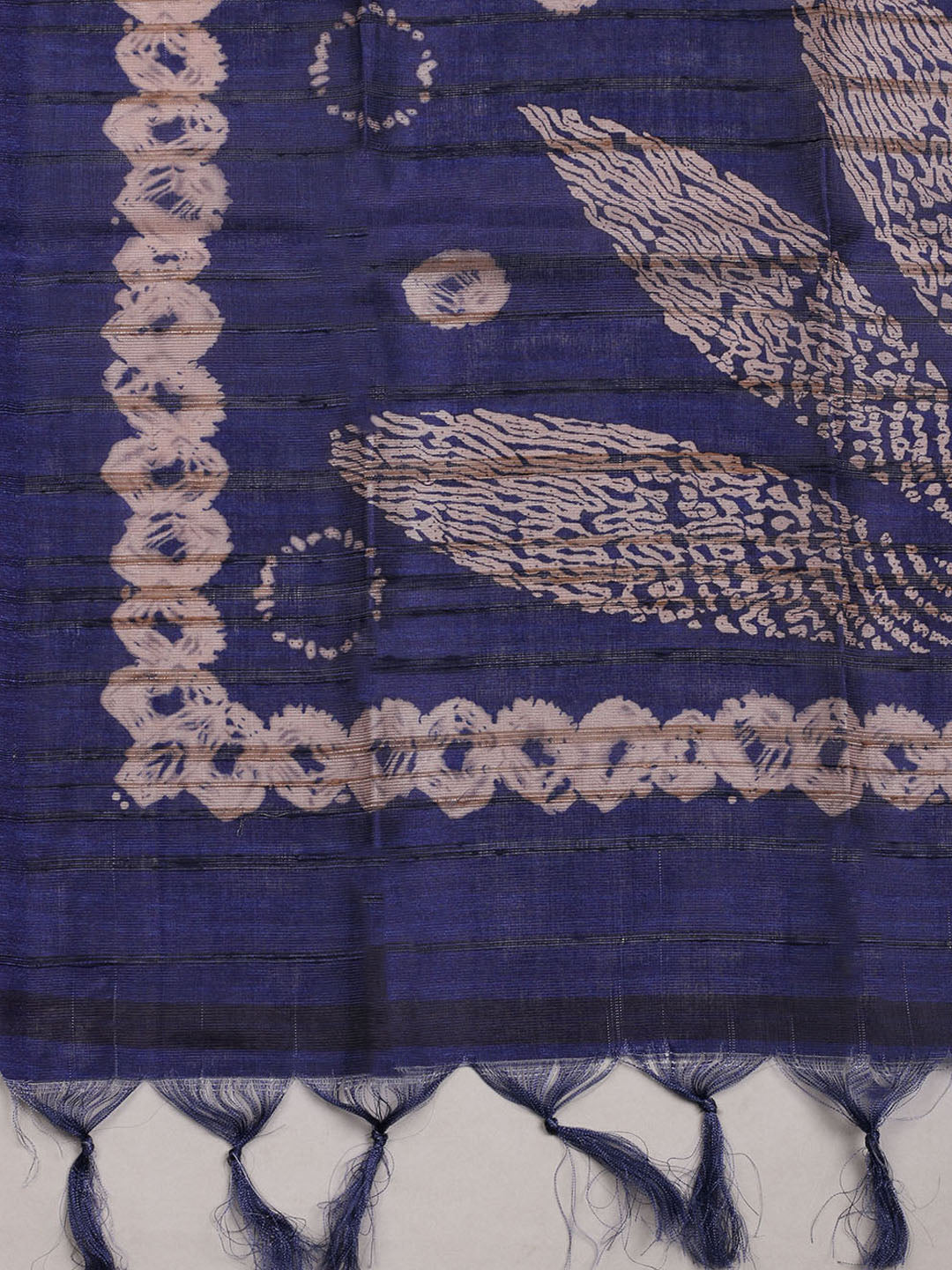 Embroidered Tussar Unstitched Suit With Dupatta
