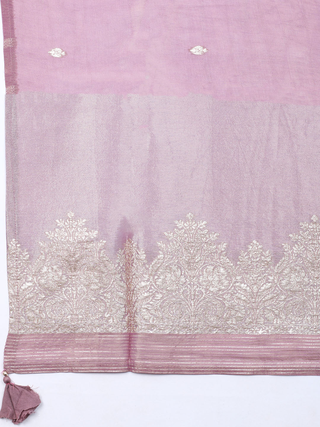 Embroidered Tissue Unstitched Suit With Dupatta