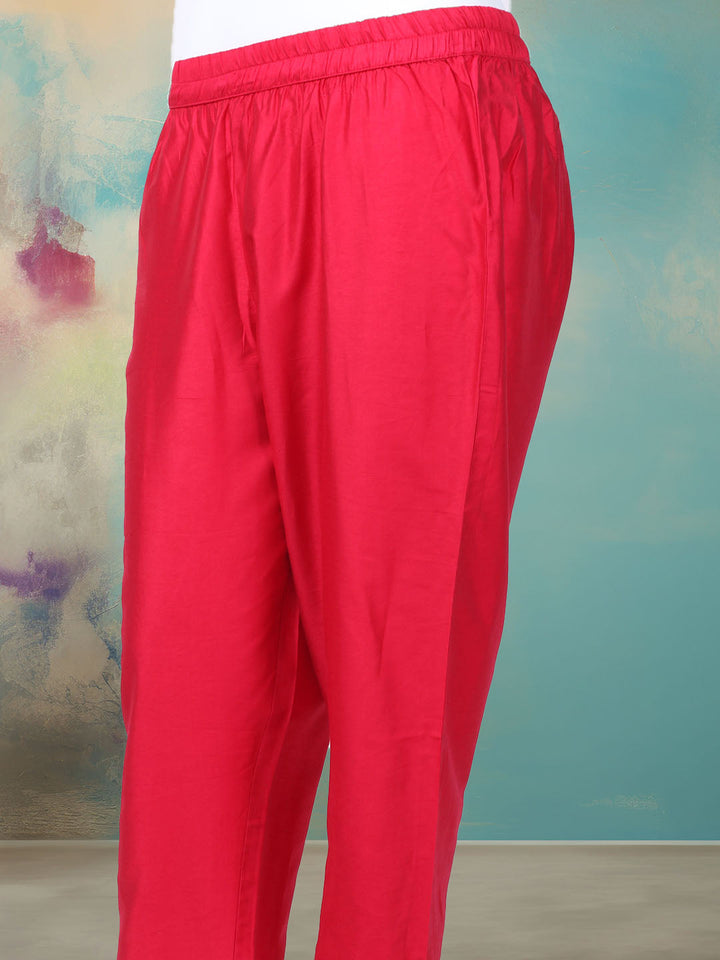 Bandhani Printed Organza Kurta With Pants &amp; Dupatta