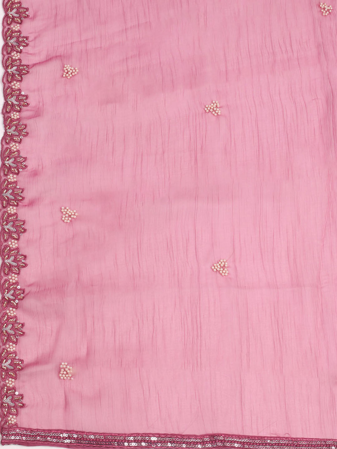 Embroidered Chiffon Unstitched Suit With Dupatta